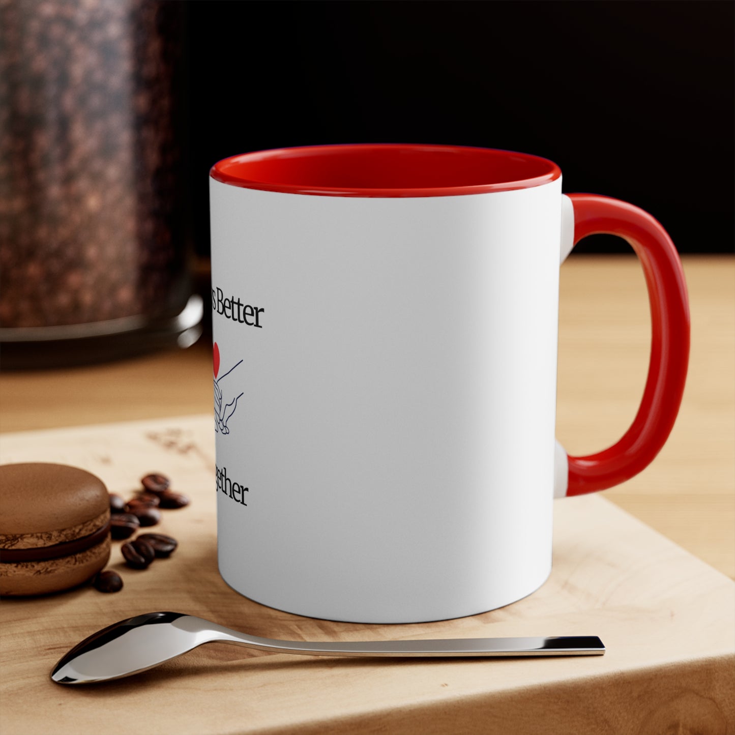 Colorful Couple's Mug – Always Better Together, Heartwarming Gift, Wedding Keepake, Coffee Lovers, Relationship Celebrations