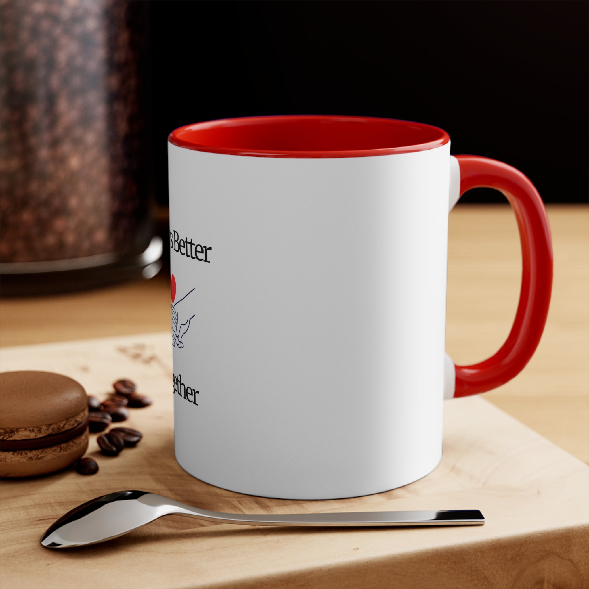 Colorful Couple's Mug – Always Better Together, Heartwarming Gift, Wedding Keepake, Coffee Lovers, Relationship Celebrations