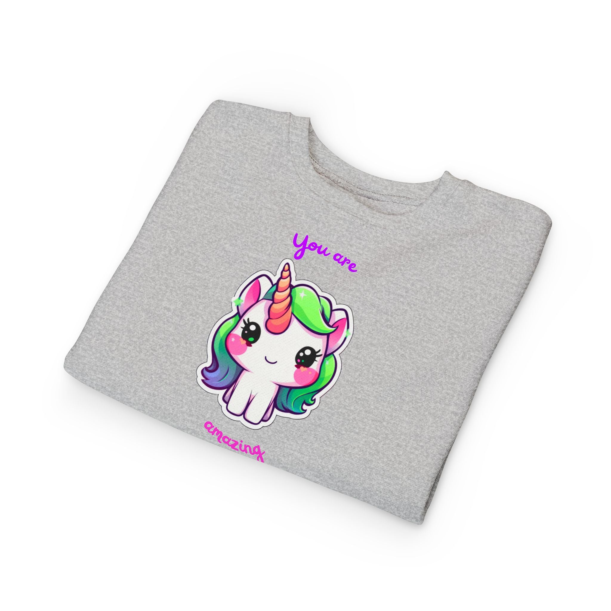 Toddler Unicorn Sweatshirt - Cute Children's Gift, Birthday Present, Magical Style, Cozy Wear, Inspiring Message