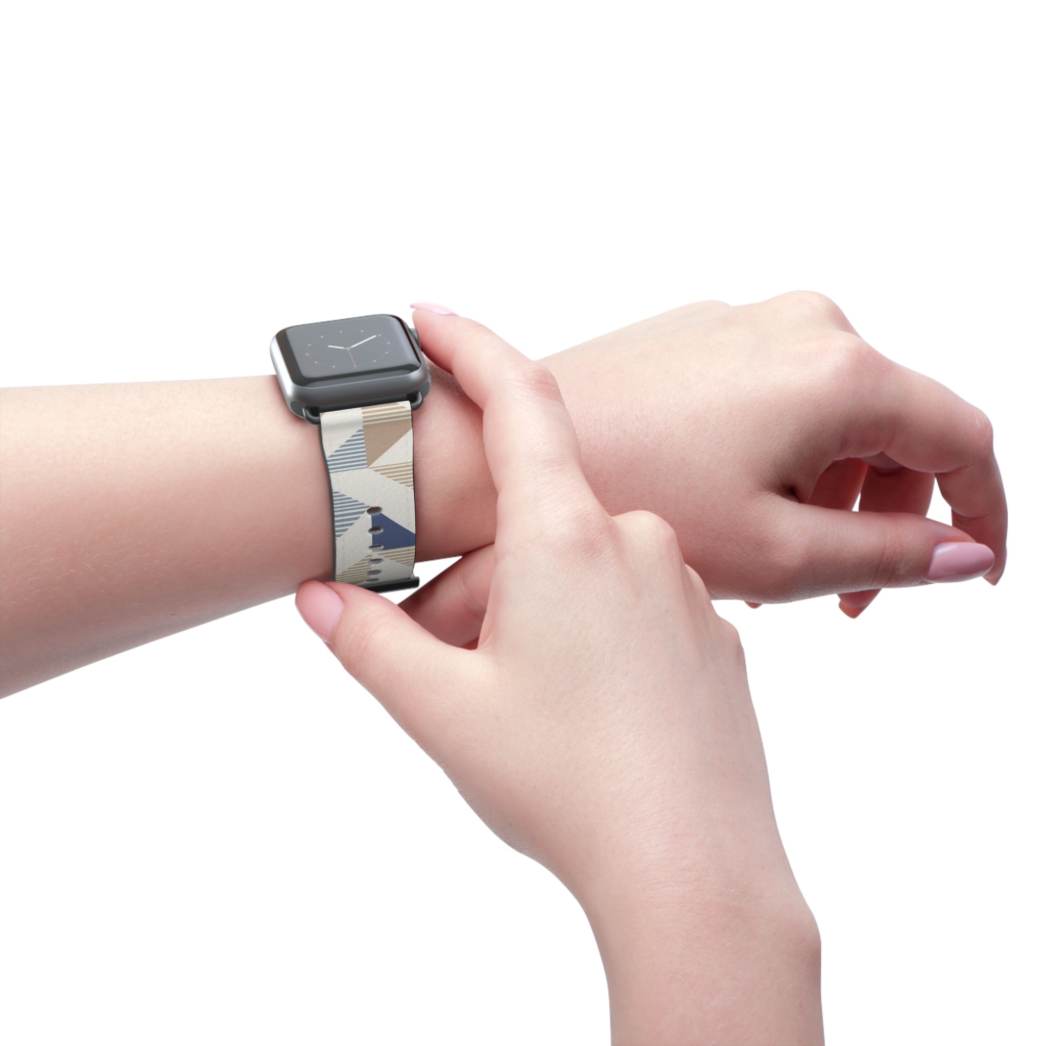 Chic Geometric Watch Band - Stylish Timepiece Accessory, Gift for Him/Her, Fashionable Wristband, Sports/Everyday Use