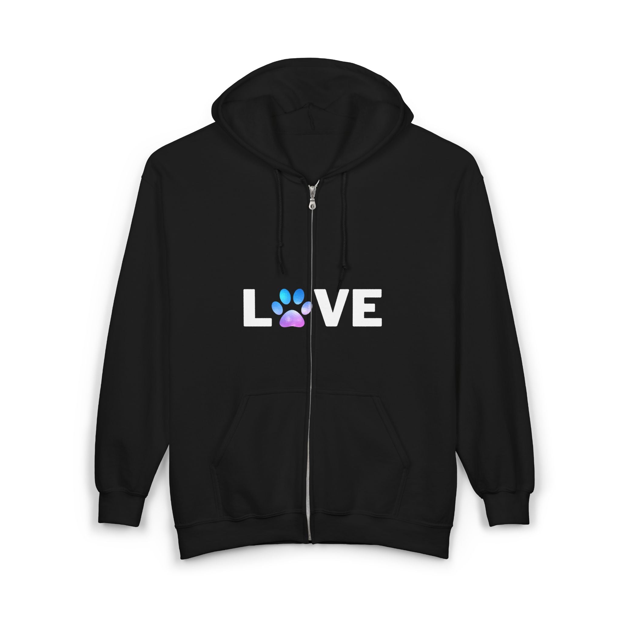 Unisex Pet Lover Zip Hoodie | Perfect for Dog Owners, Animal Enthusiasts, Love Gifts, Cozy Nights, Casual Wear
