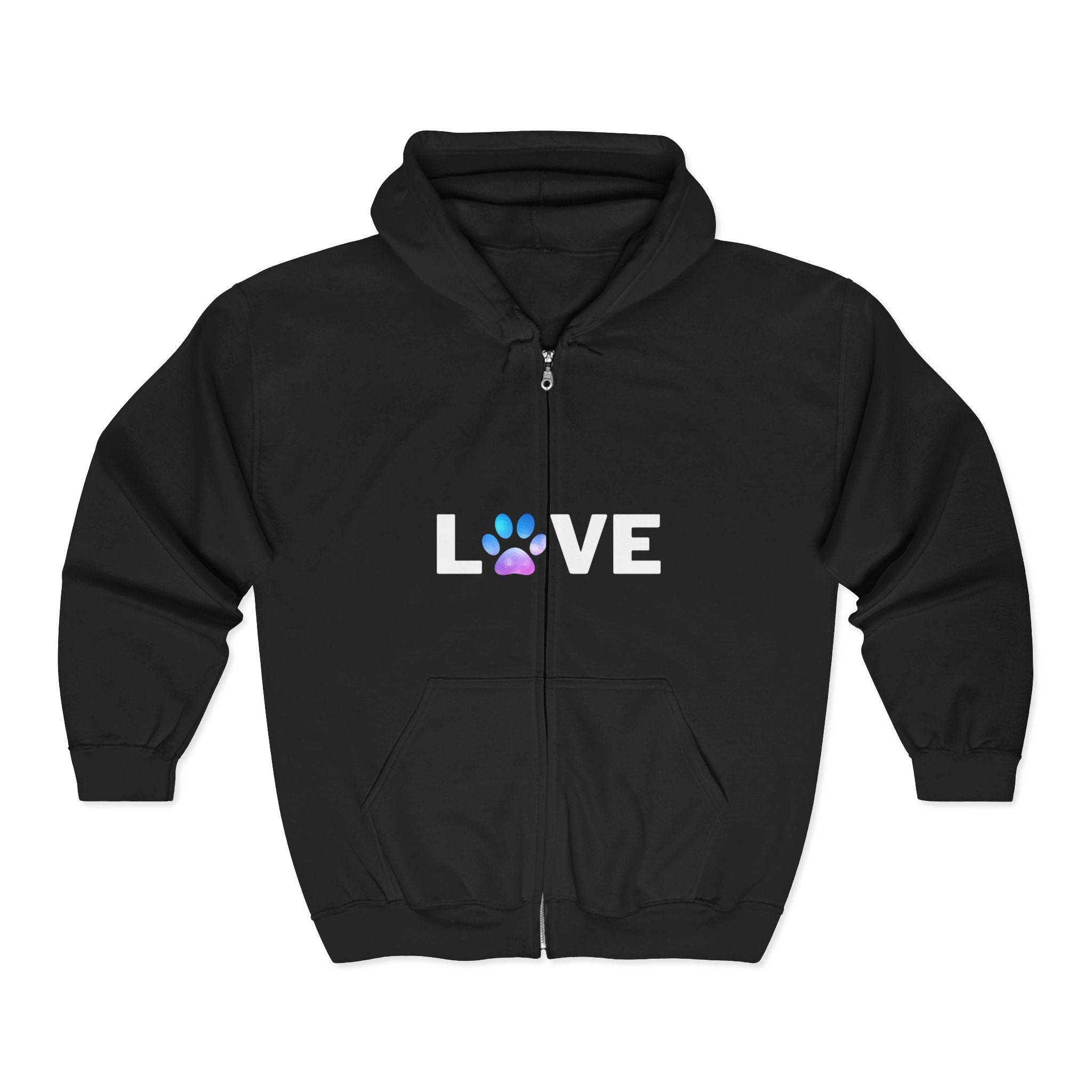 Unisex Pet Lover Zip Hoodie | Perfect for Dog Owners, Animal Enthusiasts, Love Gifts, Cozy Nights, Casual Wear