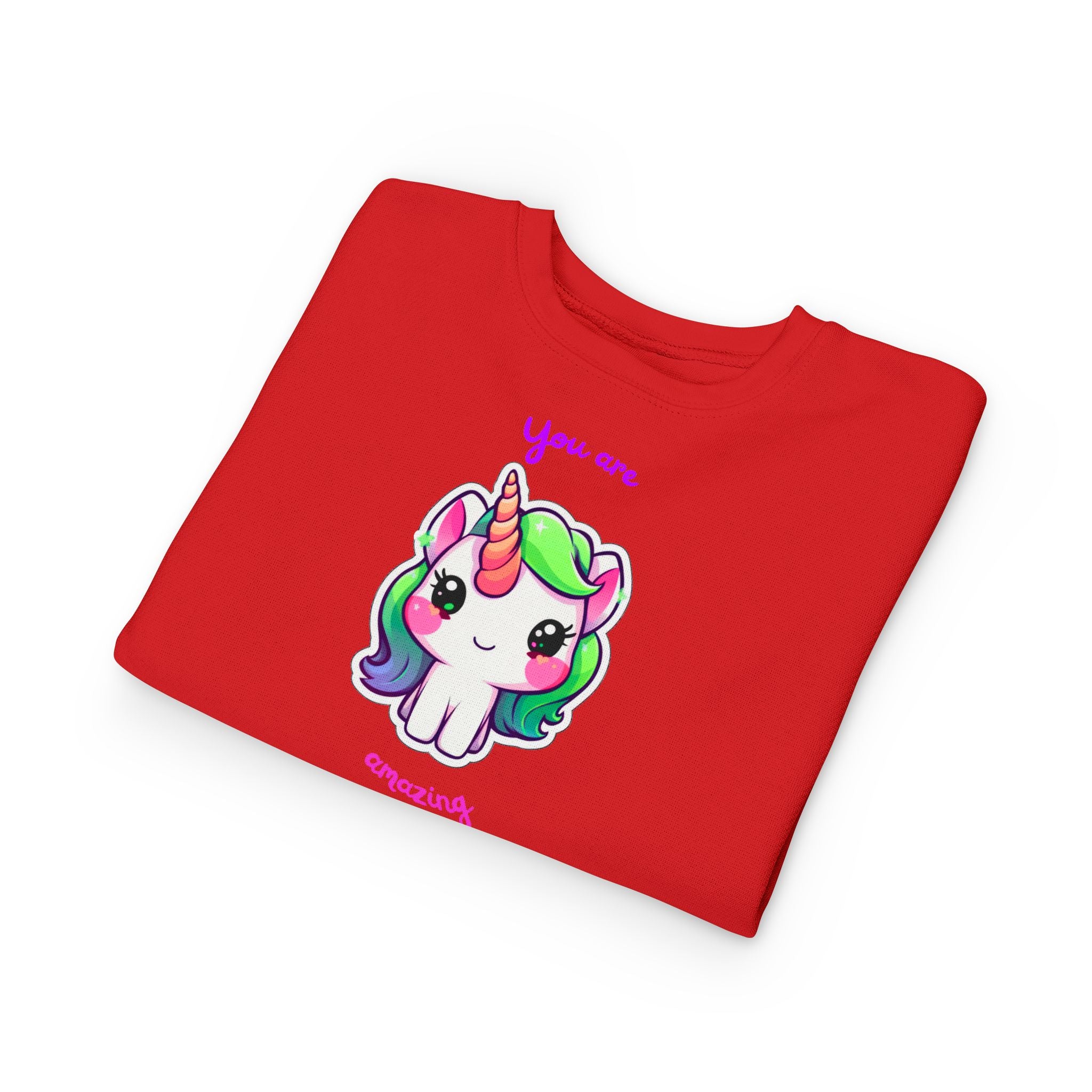 Toddler Unicorn Sweatshirt - Cute Children's Gift, Birthday Present, Magical Style, Cozy Wear, Inspiring Message