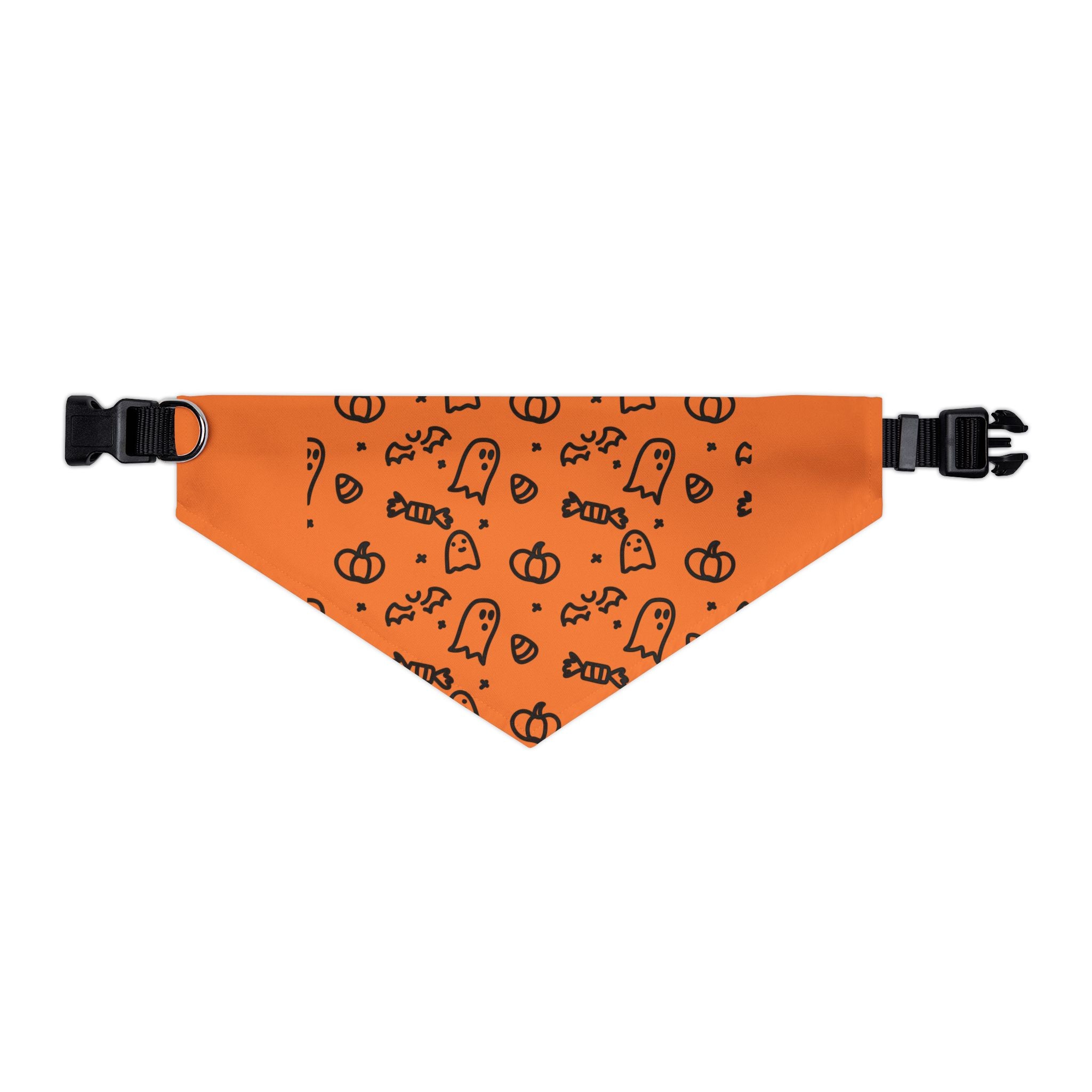 Festive Pet Bandana, Autumn Dog Accessory, Pumpkin Halloween Style, Stylish Collar Wrap, Pet Clothing for Fall Celebrations