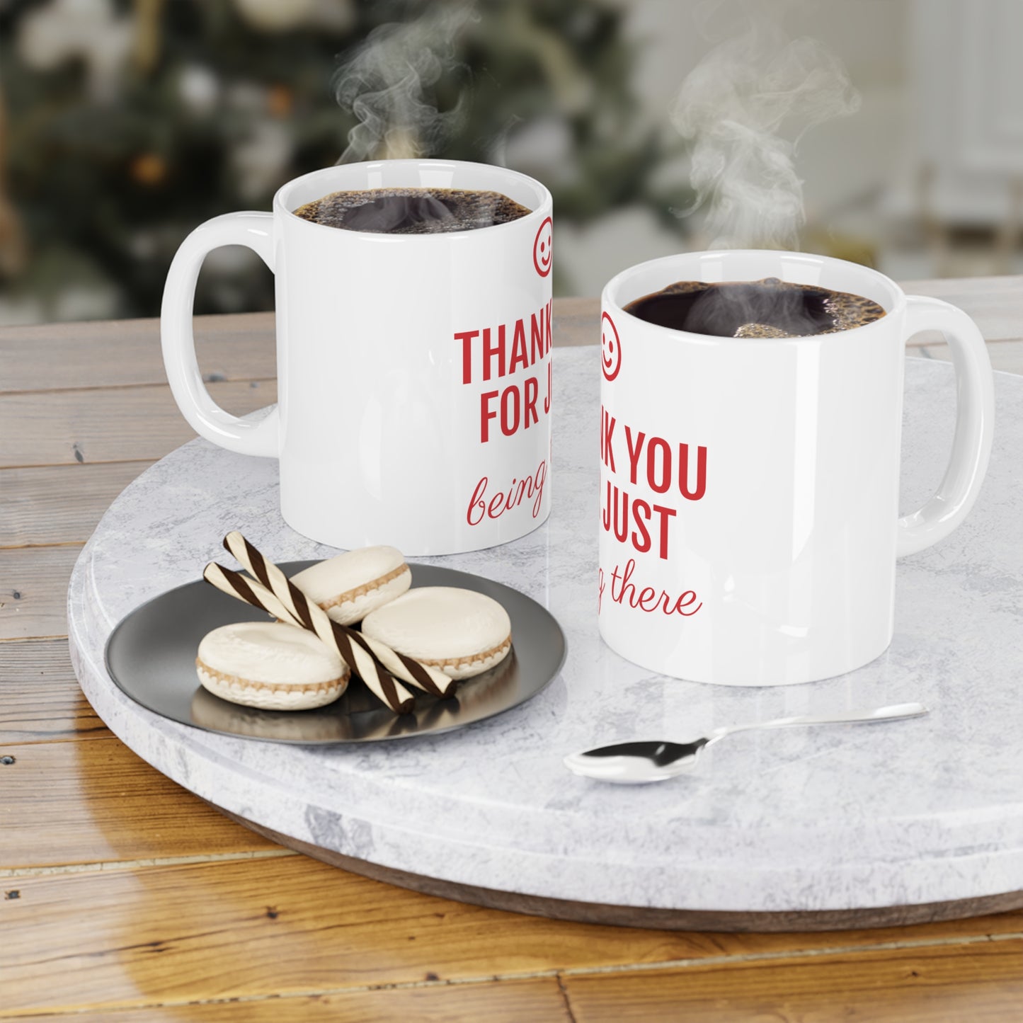 Thank You Ceramic Mug - 11oz/15oz/20oz | Gratitude Gift, Birthday Present, Coffee Mug, Positive Vibes, Friendship Mug