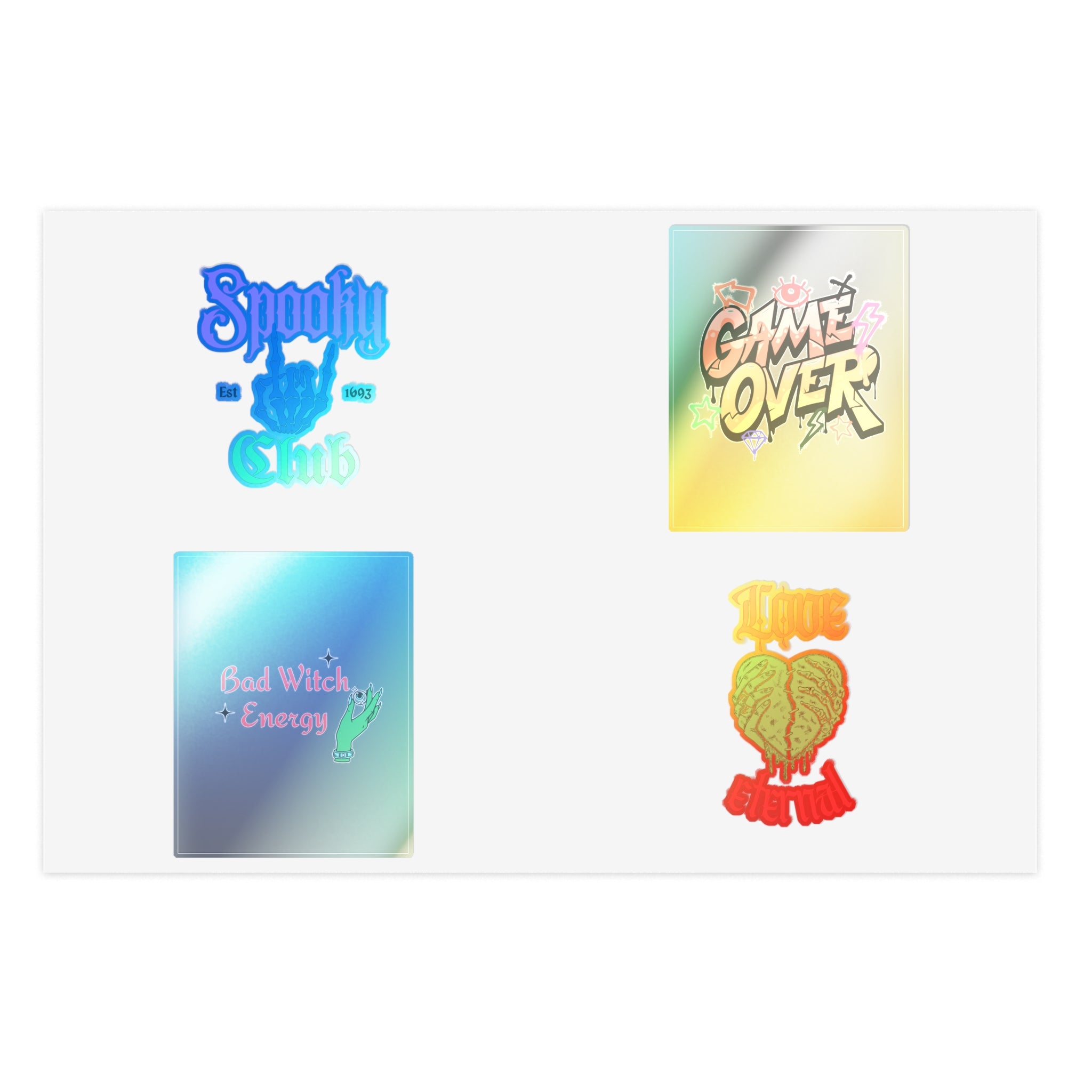 Spooky Themed Sticker Sheets for Crafting, Journaling, Halloween Decor, School Supplies, Party Favors