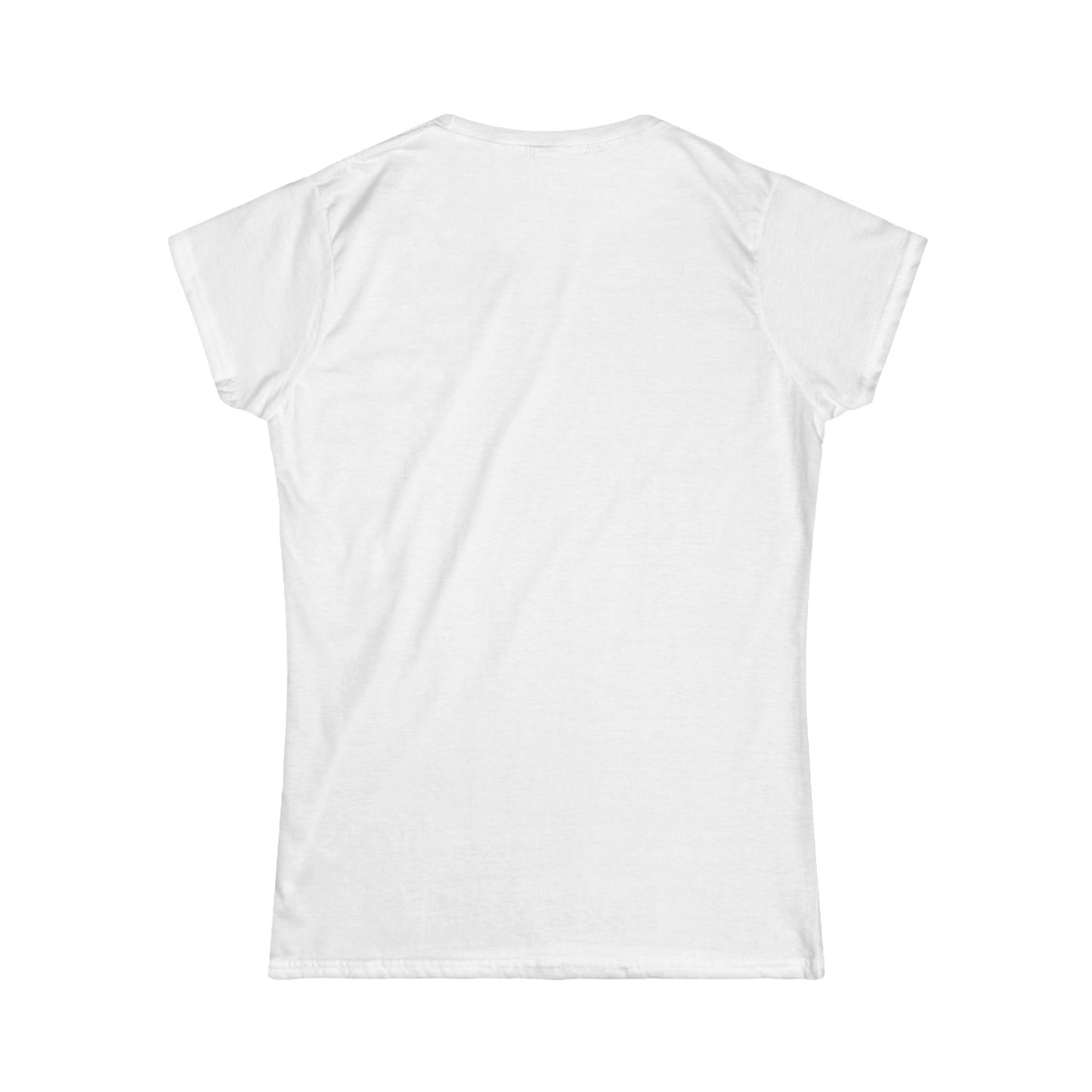 Cute Cat Graphic Women's Softstyle Tee, Cat Lover Shirt, Birthday Gift for Her, Pet Owner Apparel, Cute Animal Tee, Casual Cat Tee