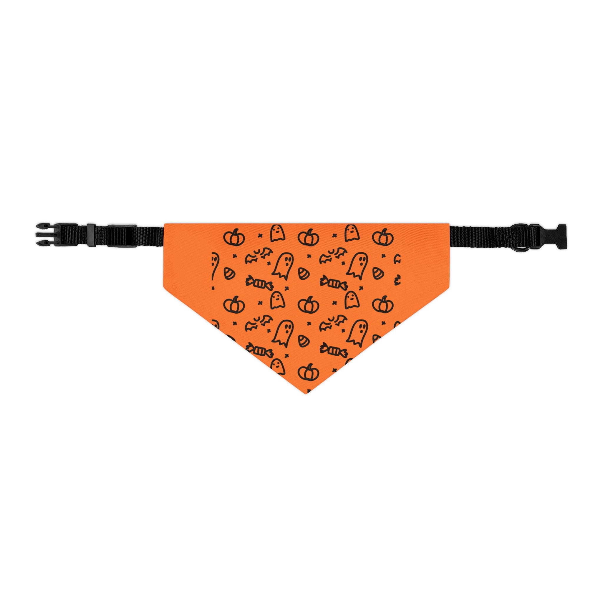 Festive Pet Bandana, Autumn Dog Accessory, Pumpkin Halloween Style, Stylish Collar Wrap, Pet Clothing for Fall Celebrations