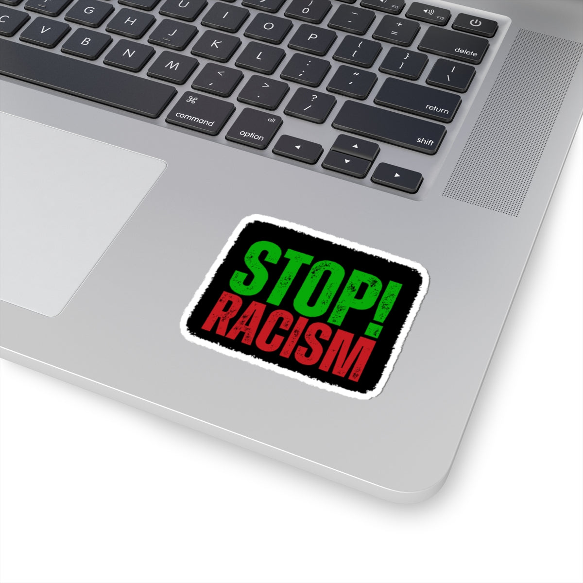 Stop Racism Kiss-Cut Stickers, Social Justice Decals, Laptop Stickers, Anti-Racism Stickers, Empowerment Wall Art