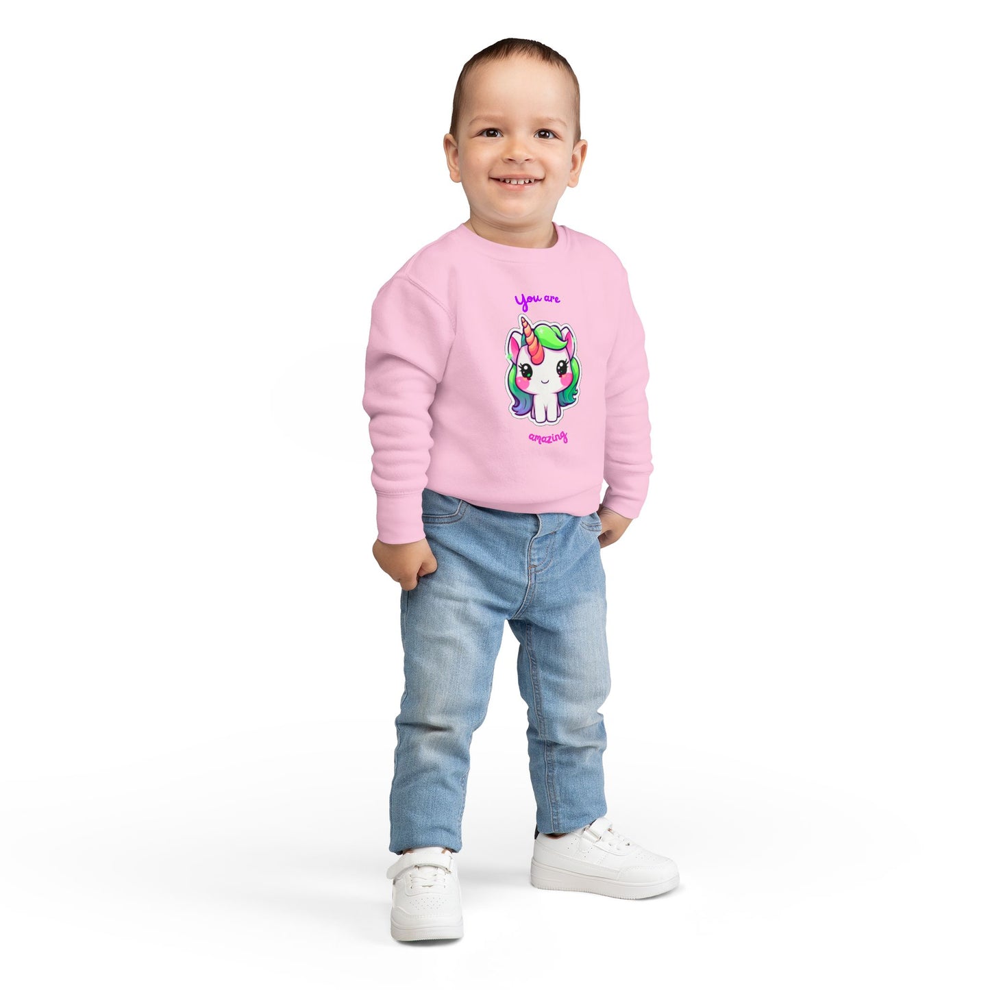Toddler Unicorn Sweatshirt - Cute Children's Gift, Birthday Present, Magical Style, Cozy Wear, Inspiring Message
