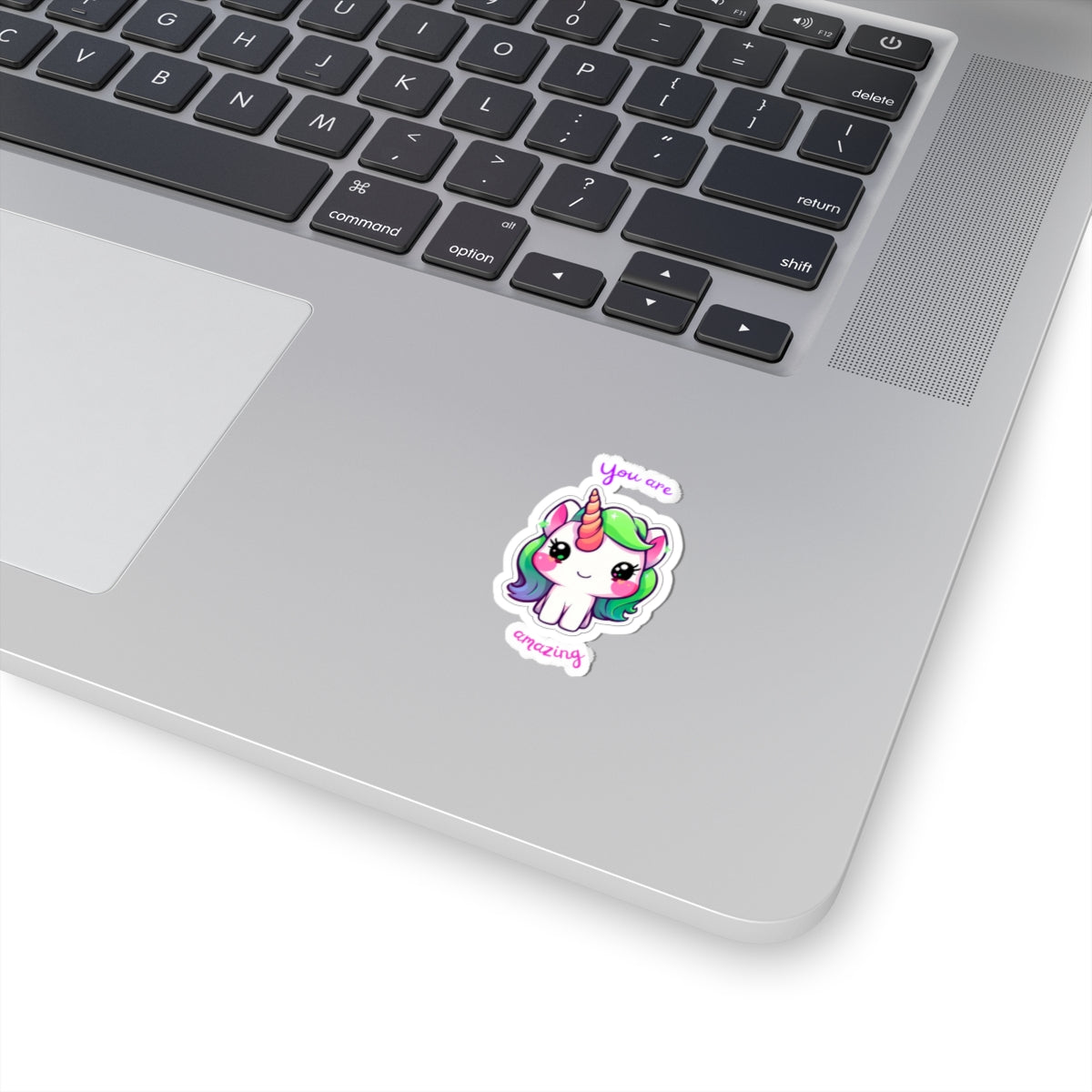Cute Unicorn Kiss-Cut Stickers - You Are Amazing, Laptop Decor, Gift for Friends, Journals, Party Favors, Kids Stickers