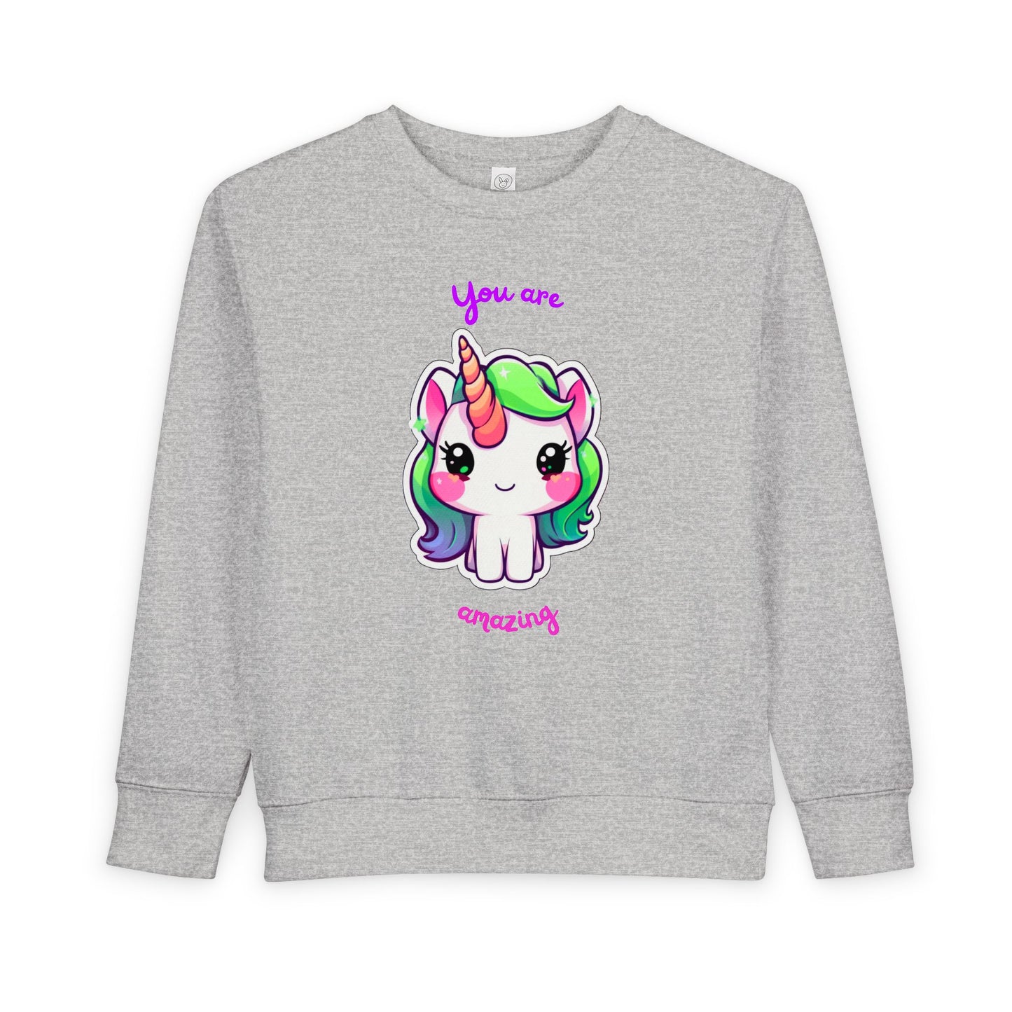 Toddler Unicorn Sweatshirt - Cute Children's Gift, Birthday Present, Magical Style, Cozy Wear, Inspiring Message