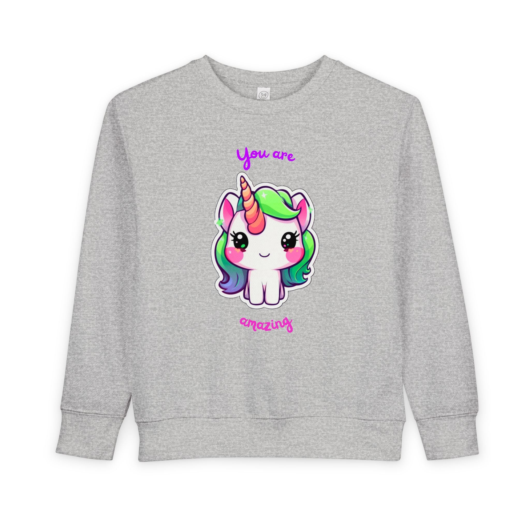 Toddler Unicorn Sweatshirt - Cute Children's Gift, Birthday Present, Magical Style, Cozy Wear, Inspiring Message