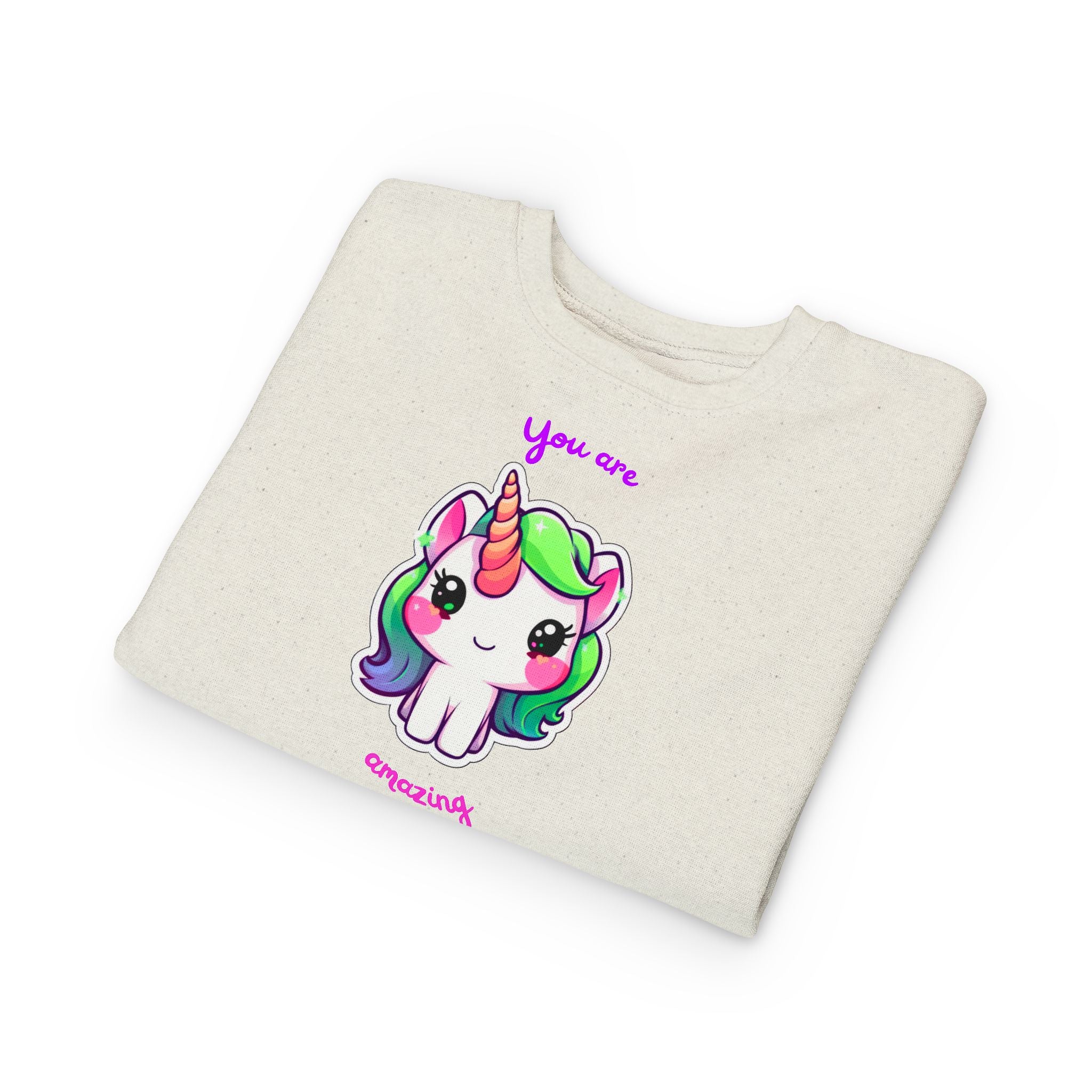 Toddler Unicorn Sweatshirt - Cute Children's Gift, Birthday Present, Magical Style, Cozy Wear, Inspiring Message