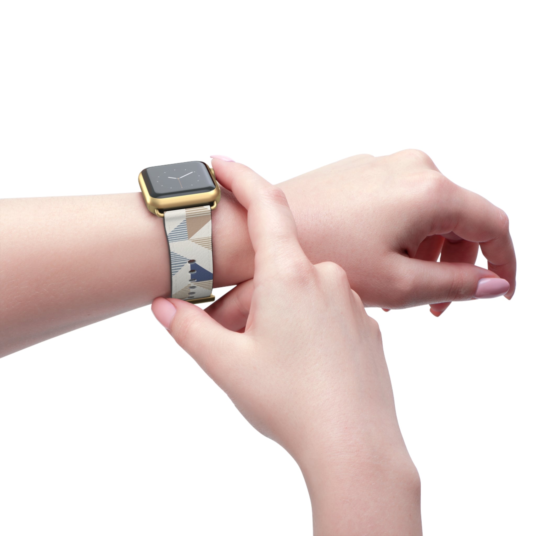 Chic Geometric Watch Band - Stylish Timepiece Accessory, Gift for Him/Her, Fashionable Wristband, Sports/Everyday Use